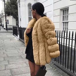 Ladies faux fur coats Coats WinterJacket Women Plus Size Short Coat Warm Furry Long Sleeve Outerwear T230808