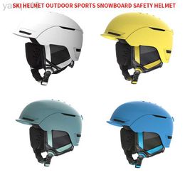 Ski Helmets Ski helmet goggles overall molded ABS+PC+EPS high-quality ski helmet outdoor sports snowboard and skateboard safety helmet HKD230808