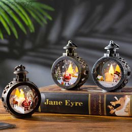 Artistic Ornaments Christmas Decorations for Home LED Candle Lights Round Christmas Tree Hanging Lights New Year Gift L230620
