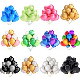 Other Event Party Supplies 102030pcs 1012 inch Glossy Pearl Latex Balloons Birthday Wedding Colorful Inflatable Decor Ballon Kids Toys Air Balls 230808
