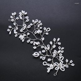 Hair Clips Soft Headbands Imitation Pearls Hairband Banquet Flower Hairpieces