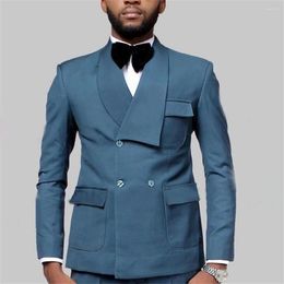 Men's Suits Solid Suit Blazer For Men 2-Piece Jacket Pants Wedding Italian Party Slim Fit Banquet Designer Homme
