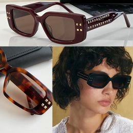 2023 Hot New Luxury Designer Brand Square SunglassesVLS-108A-53 leisure time Sunglasses Ladies Designers Brown