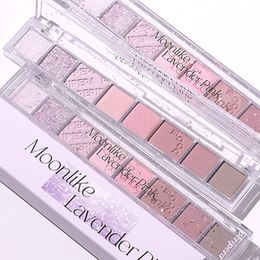 Eye Shadowliner Combination Feilifeila All Take Mood Palette 8 Colour Moonlike Lavender Pink Purple Ruler Eyeshadow Matte Glitter Shimmer Nude Makeup 230807