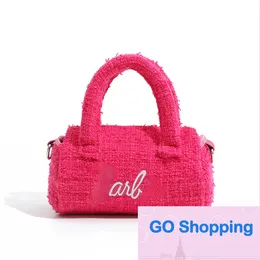 High-end Fan Bag Female Trendy Niche Pillow Bag Crossbody Bag Cylinder Handbag Messenger Bags Wholesale