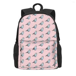 Backpack Blue Budgie Backpacks Large Capacity Student School Bag Shoulder Laptop Rucksack Casual Travel