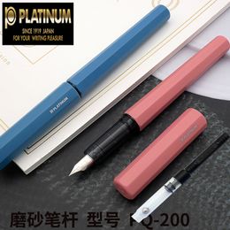 Fountain Pens Japanese Plantinum small meteor pen student lovely girl makaron Colour writing Practise pen pq-200 230807