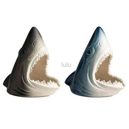 Ceramic Animal Ashtray Smokeless Ashtray Air Purifier Smoke Ashtrays Modern Style Ceramic Shark Mouth Shape Ash Container Decor HKD230808