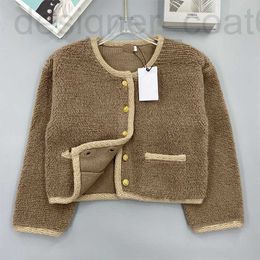 Basic & Casual Dresses designer CE Family Round Neck Teddy Granular Long Sleeve Cardigan Women's Alpaca Wool French Coat Lazy Knit S9QA