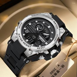 Wristwatches 2023 Men Digital Watch Military Sports Swimming Big Watches Fashion 50M Waterproof Electronic Wristwatch Mens Relogios