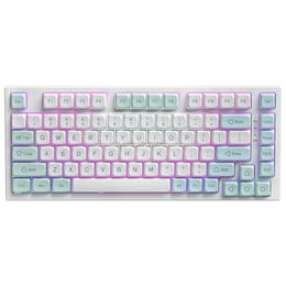 YUNZII YZ75 Mint 75% Hot Swappable Wireless Gaming Mechanical Keyboard RGB Backlights with Acrylic Badge BT5.0/2.4G/USB-C HKD230808