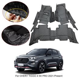 3D Full Surround Car Floor Mat For Chery TIGGO 4 5X PRO 2021-2025 Liner Foot Pads PU Leather Waterproof Carpet Auto Accessories