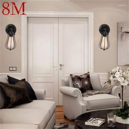Wall Lamp 8M Classical Sconces Light Retro Loft LED Fixtures For Home Corridor Decoration
