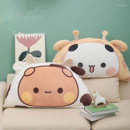 Pillow Cute Panda Bear Yier Dudu Bubu Lumbar Kawaii Cartoon Backrest Bedside Removable And Washable Waist