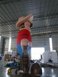 wholesale Factory price giant inflatable cowboy model for advertising promotion UPS