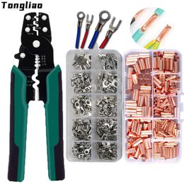Pliers Multi-function Mini electric terminal crimping pliers With Wire stripping Cutting Hand Crimping Tool Multiple connector kits 230807