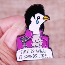 Other Fashion Accessories S Cry Purple X Rain Prince Enamel Pins Lapel Pin This Is What It Sounds Like Badge Jewellery Gift For Drop Del Dhxcs