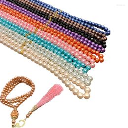 Strand Muslim Rosary 6mm 99Piece Glass Beaded Tassel Turkish Style Ramadan Eid Accessories Gifts Jewellery Islamic Prayer Beads Bracelet