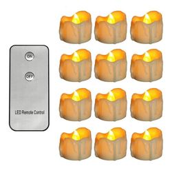 Candles Pack of 12 Remote or Not Decorative LED Battery Operated Flameless Votive Electronic Halloween Candle 230808