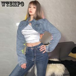 Womens Jackets Denim Jacket Short Top Retro Design Clothing Jean Drop 230808