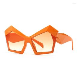 Sunglasses Oversize Cat Eye Women Vintage Big Lrregular Square Shades Men Sun Glasses UV400 Eyewear Oculos Gafas De Sol