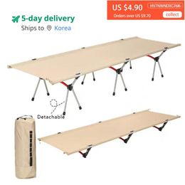 Camp Furniture Portable Camping Bed Outdoor Folding Hiking Beach High And Low Dual-use Tent Travel Sleeping