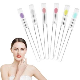 Silicone Lip Brush Reusable Lip Mask Applicators Lip Gloss Brush Lipstick Brush Makeup Applicator Beauty Tool Kits
