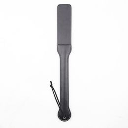 SM toys black double leather long racket men and women sex sex patting leather pat wholesale