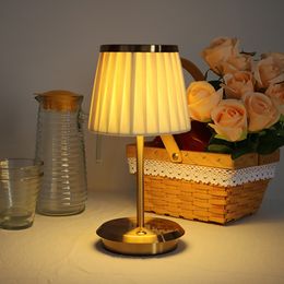 Novelty Items Lampshade for fabric lamps Rechargeable touch switch desk lamp bedside lamp DIY detachable LED decorative night light 230808