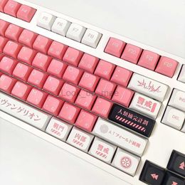 EVA 08 GMK 135 Keys Anime EVANGELION-08 Mechanical Keyboard PBT Keycaps XDA Profile Dye-Subbed Pink Gaming Custom Key Caps HKD230808