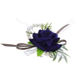 Decorative Flowers Accessories Bridesmaid Wrist Chains Bracelets For Wedding Band Flower