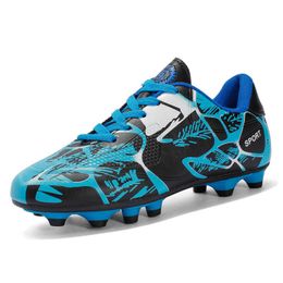 Mens Soccer Shoes TF AG Kids Football Boots Green Red Blue Sneakers Youth Girls Boys Training Shoes