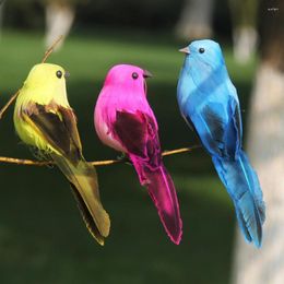 Garden Decorations 20cm Simulation Bird Creative Feather Doll Home Decoration Outdoor Props Pendant