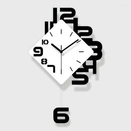 Wall Clocks Creative Personality Clock Chinese Style Simple Atmosphere Home
