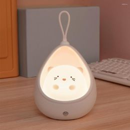 Table Lamps Gift Cute Animal Nduction Lamp For Kids Bedroom USB Rechargeable Silicone LED Wall Lights