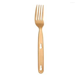 Dinnerware Sets 3Pcs High Glossy Portable Cutlery Smooth Surface Camping Dinner Eating Chopper Fork Spoon Daily Use