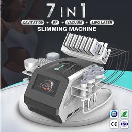 7 in 1 Factory Outlet Rf Skin Tightening Body Contouring Sculpting 80K Vacuum Cavitation Slimmimg Machine CE Approved Cellulite Reduction Slimming Machine