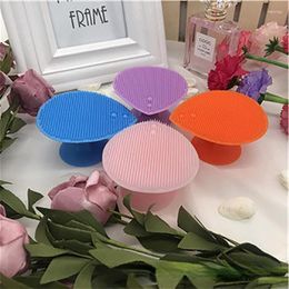 Storage Bottles Pink Silicone Shampoo Head Scalp Massage Brush Shower Body Bath SPA Hair Washing Comb Bathroom Home Accessories