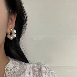 Stud Earrings Fashionable And Versatile 5g Pearl Earring Cold Style Small Exquisite 1 Pair Elegant