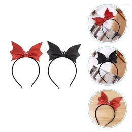 Bandanas 2 Pcs Bat Headband Halloween Party Decorations Decorative Props Cosplay Hair Hoops Clothing Hairbands Fabric Miss Accessory