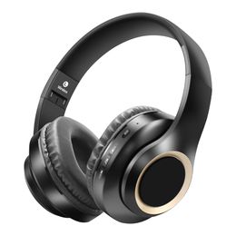 Noise-canceling headphones wireless headset bluetooth headset metal retractable matte large over-ear portable headphones