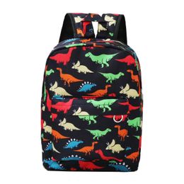 School Bags Kids Schoolbag Waterproof Backpack Kindergarten Animal Cartoon Dinosaur Nylon Boys Girls Children Colourful Bag 230807