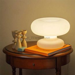 Mushroom table lamp Nordic Glass table Light For Living Room Sofa Sides Reading Floor Living Corner bedside table Light HKD230808