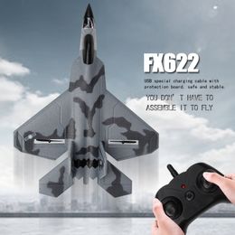 ElectricRC Aircraft RC Planes FX622 FX822 Plane 24G Radio Control Glider Remote Fighter Airplane Outdoor Toys for Boys 230807