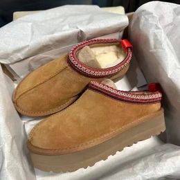 10a pelle scamosciata di alta qualità Australia Tasman F23 Stivali di lana bagagli wgg Tazz Stivale da neve in pelle di pecora Donna uomo Mocassino in pelliccia designer moda casa di lusso con plateau Scarpa