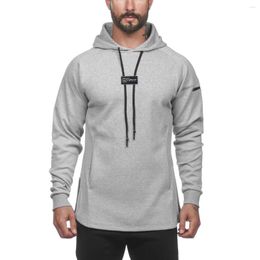 Men's Sweaters Muscle Brothers Trend Sports And Leisure Hooded Sweater Cotton Fitness Jacket Outdoor
