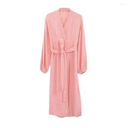 Women's Sleepwear Casual Style Breathable Sleep Robe Skin-friendly Nightwear