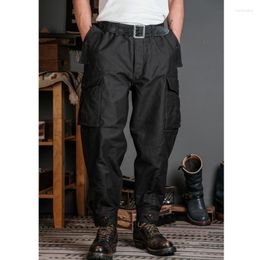 Men's Pants SIMONS Heavy Vintage High Waist Band Leg Breechan Cargo Ground Crew Flying Amekaji Motorcycle