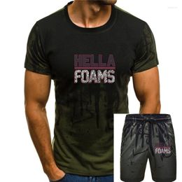 Men's Tracksuits Hella Foams Elephant Pink Sneaker Tee T Shirt Foamposite -Black