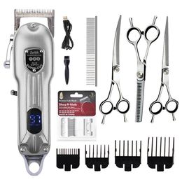 Dog Grooming Cat Trimmer Hair Clippers Haircut Pet Shaver Full Set Pets Rechargeable Professional Cutter Cutting Machine 230807